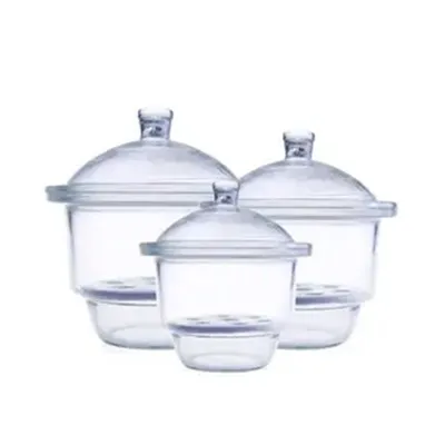 Laboratórny exsikátor z číreho skla 180 mm s porcelánovou doskou